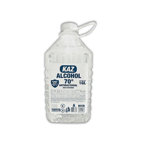 Alcohol líquido 70 galón Kaz con registro sanit.