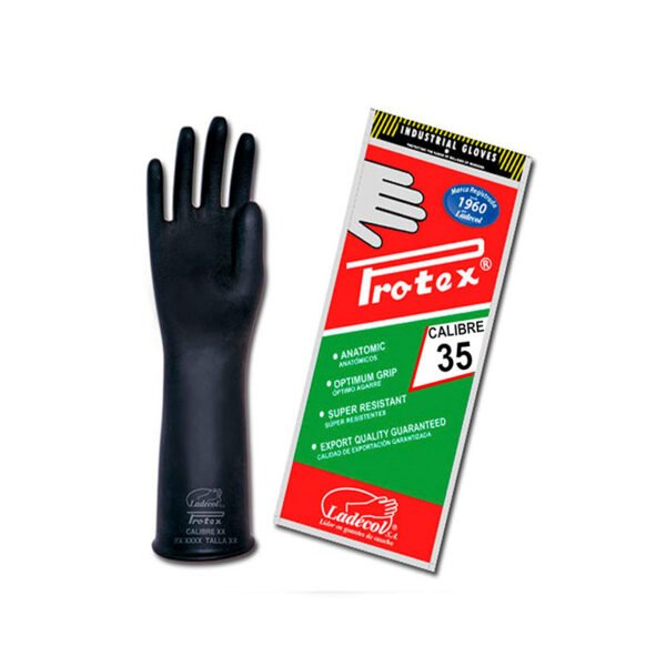 Guantes calibre 35 negro Protec