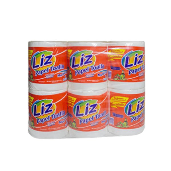 Papel toalla gofrado blanco x 6 und Liz 2 hojas