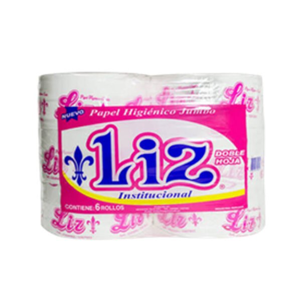 Papel higiénico gofrado blanco x 6 und Liz 2 hojas