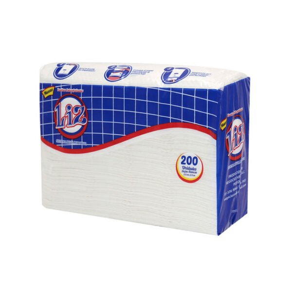 Papel interfoliado blanco caja x 20 paq. Liz