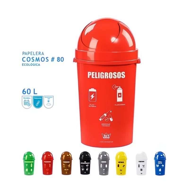 Tacho papelera #80 Cosmos Rey Tacho papelera #80 Cosmos Rey