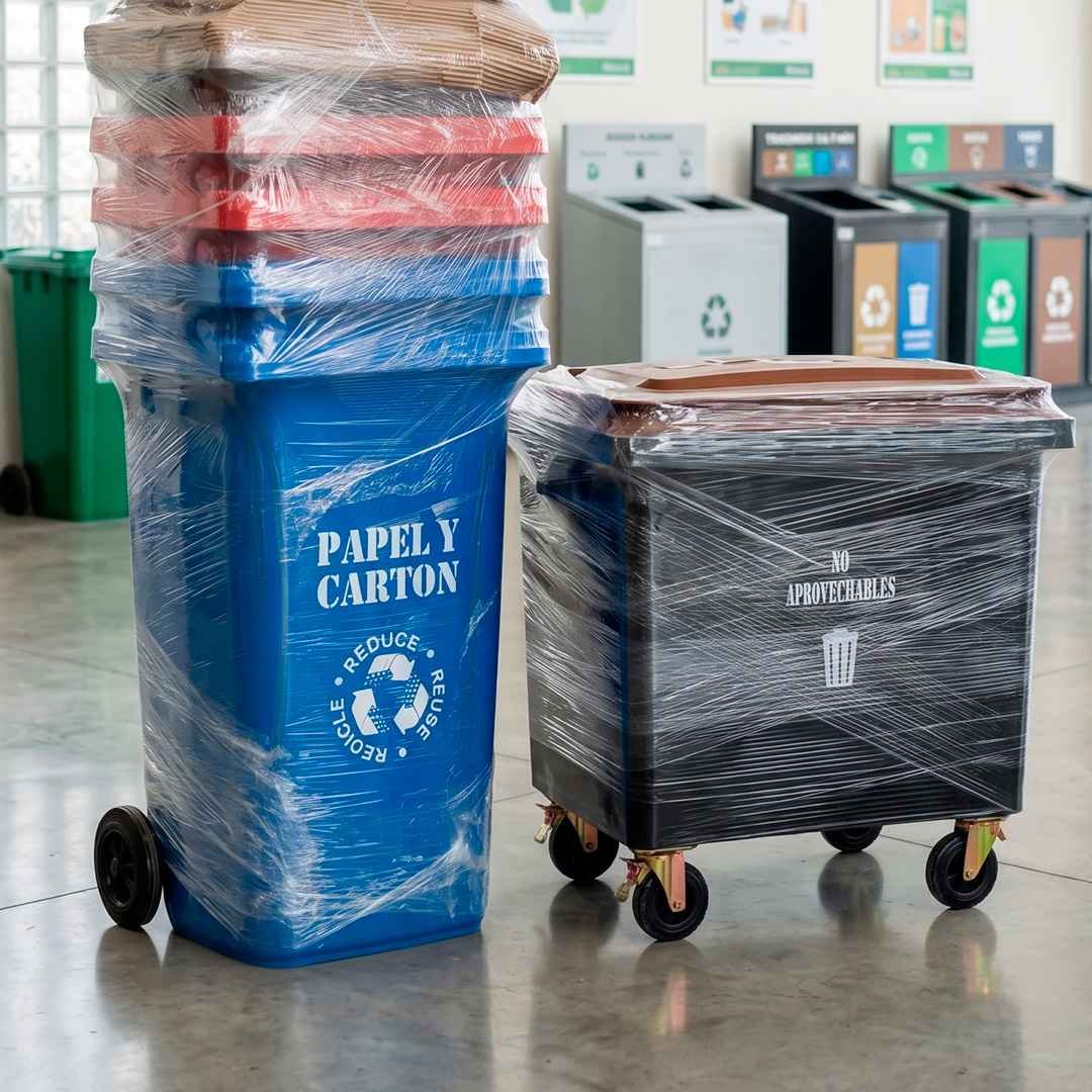 Tachos de basura de colores: importancia del reciclaje